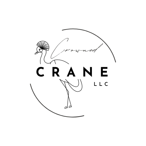 crowned crane bird graphic